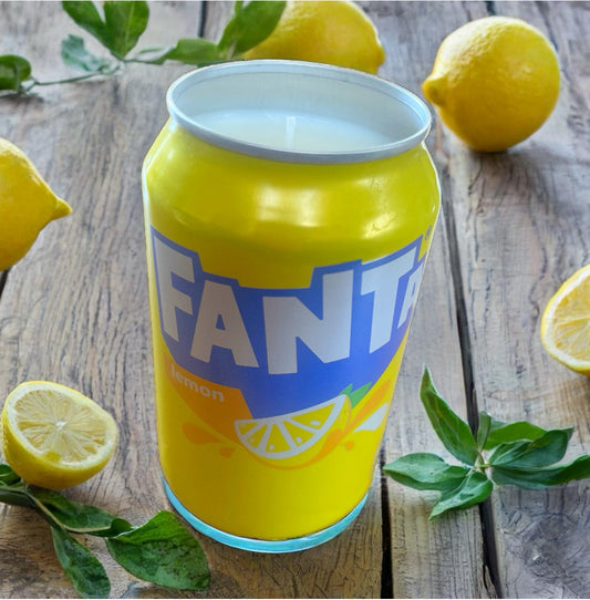 Fanta Lemon Can Candle